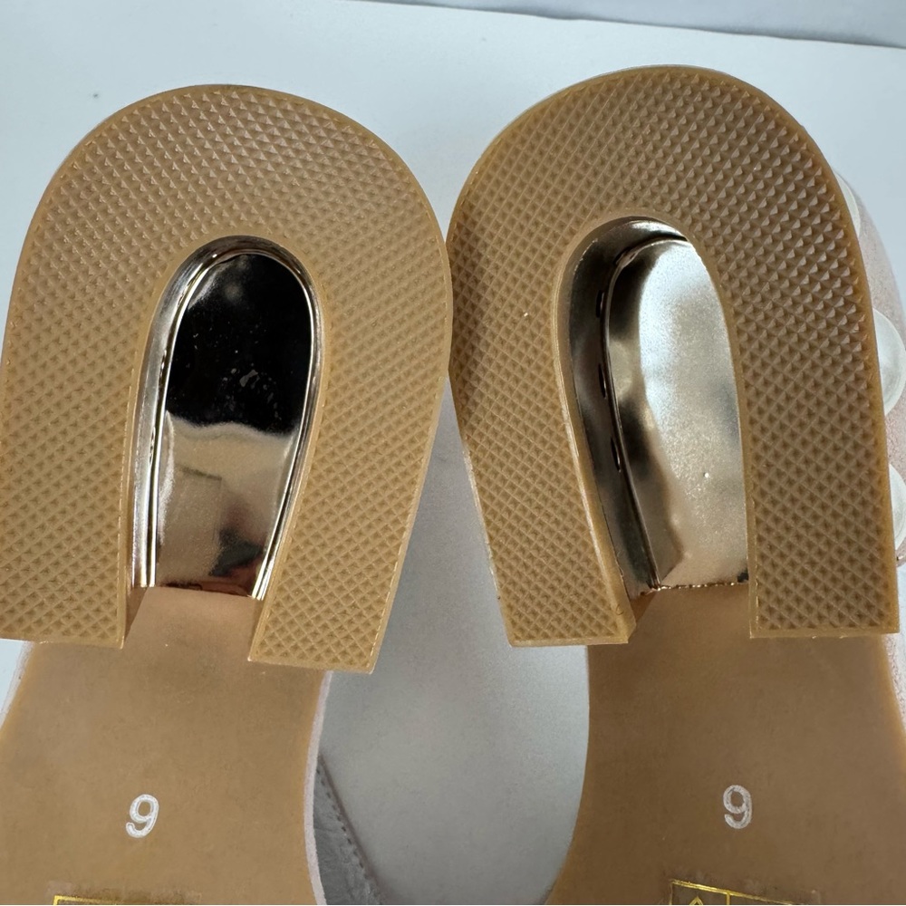 Jeffrey Campbell 'Civil' Pearly Heeled d'Orsay Loafers Pink Suede‎ 6 NWOT - Picture 8 of 10